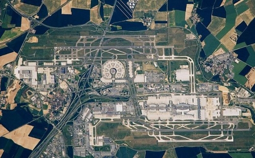 Vue aérienne de Roissy - Charles  de Gaulle