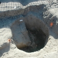 Un four de potier retrouvé pendant des fouilles